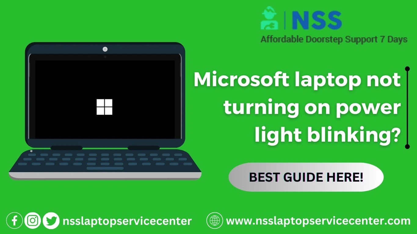 Microsoft Laptop Not Turning On Power Light Blinking