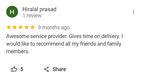 Hiralal Prasad - Review for Laptop Repair