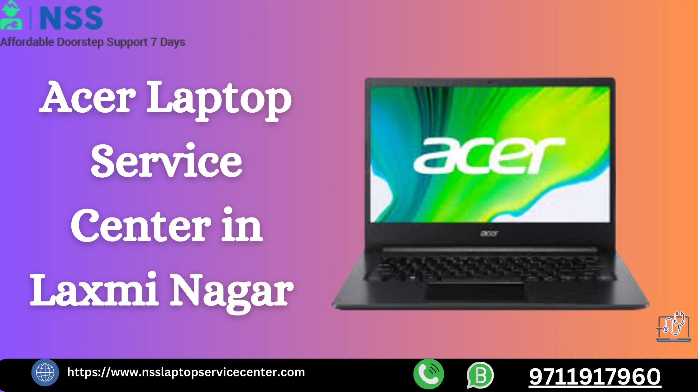 Acer Laptop Service Center in Laxmi Nagar Near Delhi