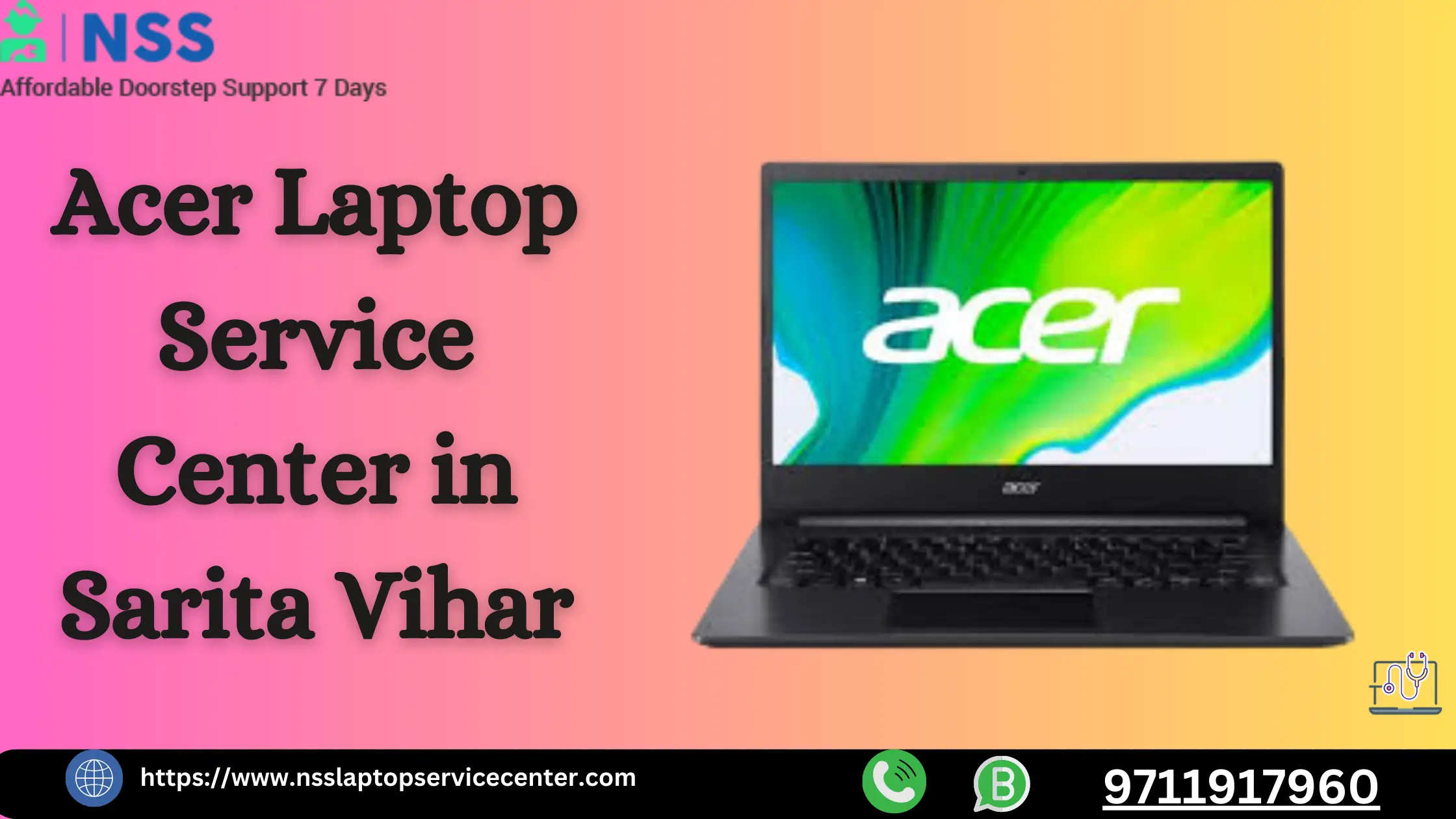 Acer Laptop Service Center in Sarita Vihar Near Delhi