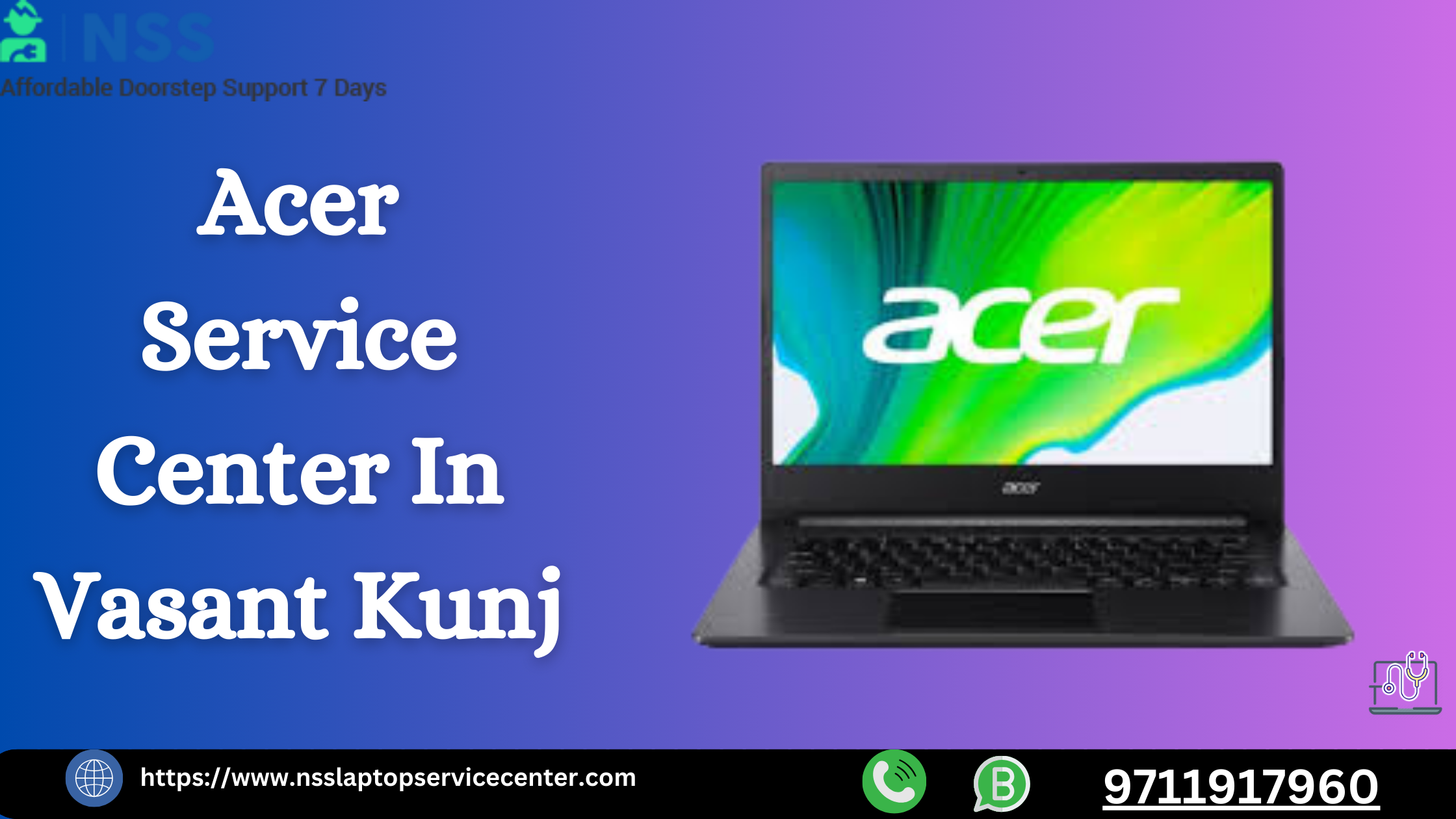 Acer Laptop Service Center in Vasant Kunj, Delhi