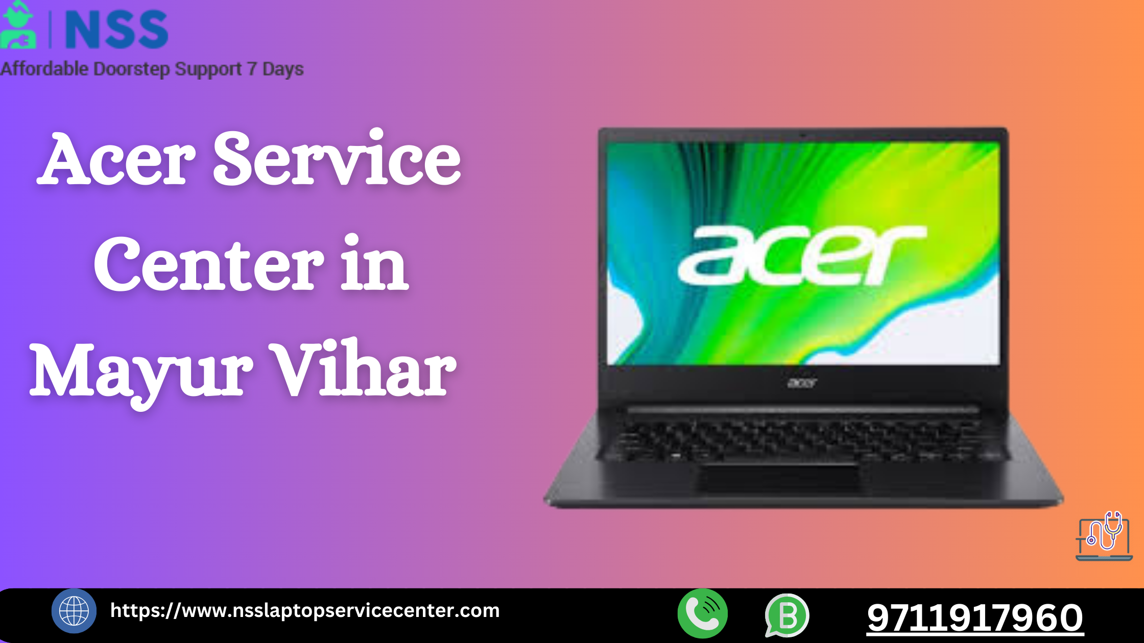 Acer Service Center in Mayur Vihar Near Delhi
