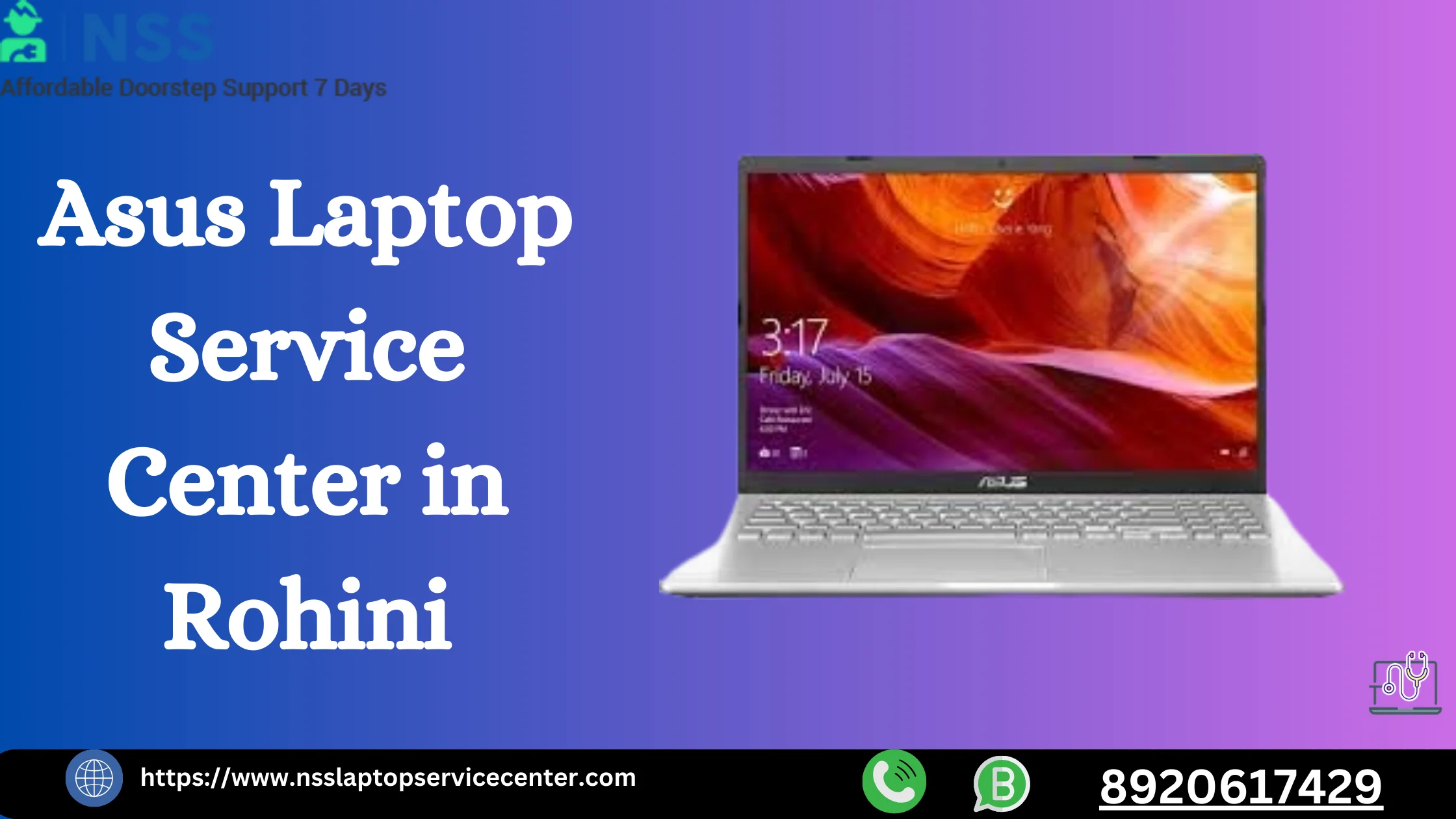 Asus Laptop Service Center in Rohini Near Delhi