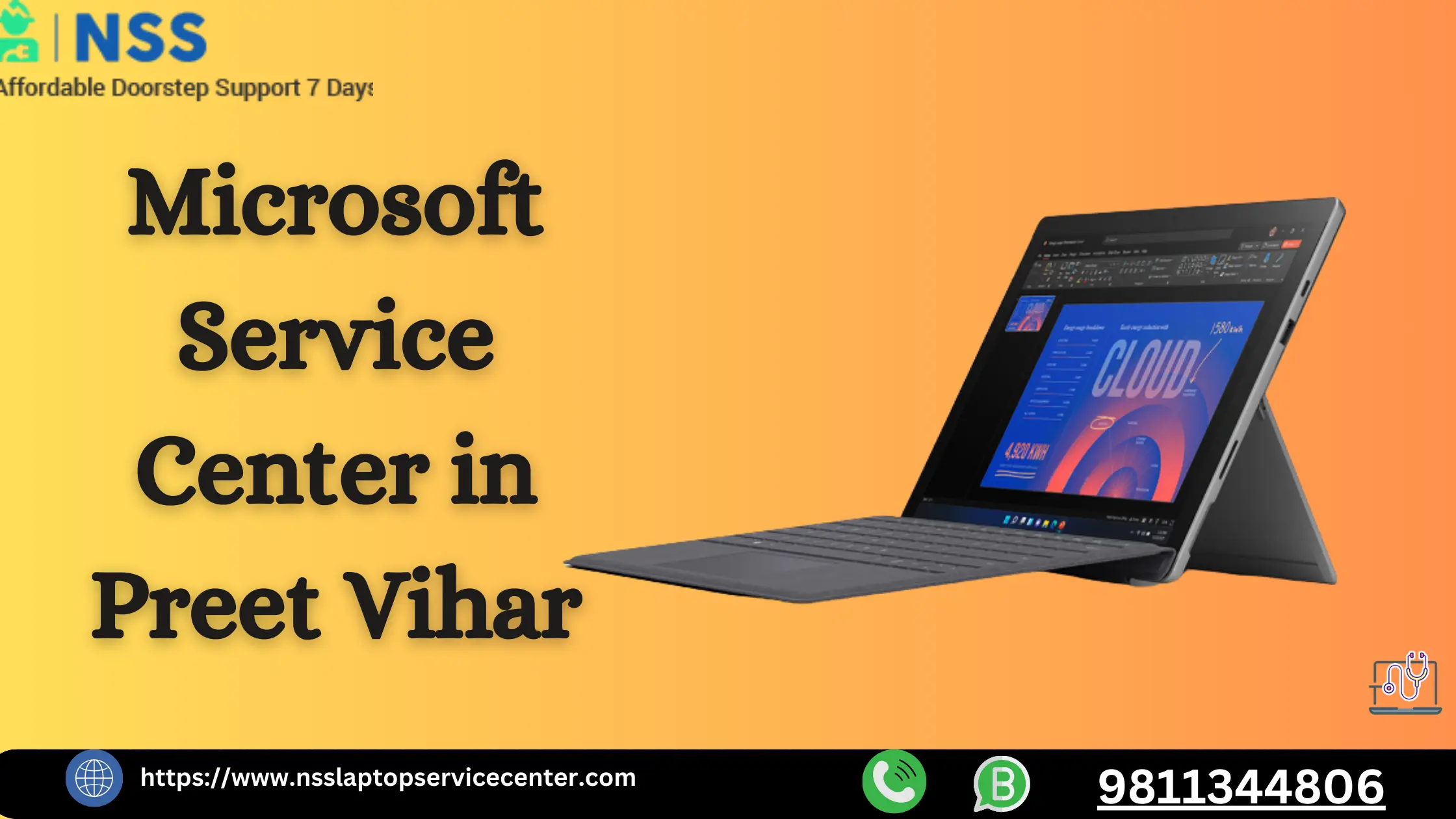 Microsoft Service Center in Preet Vihar Near Delhi