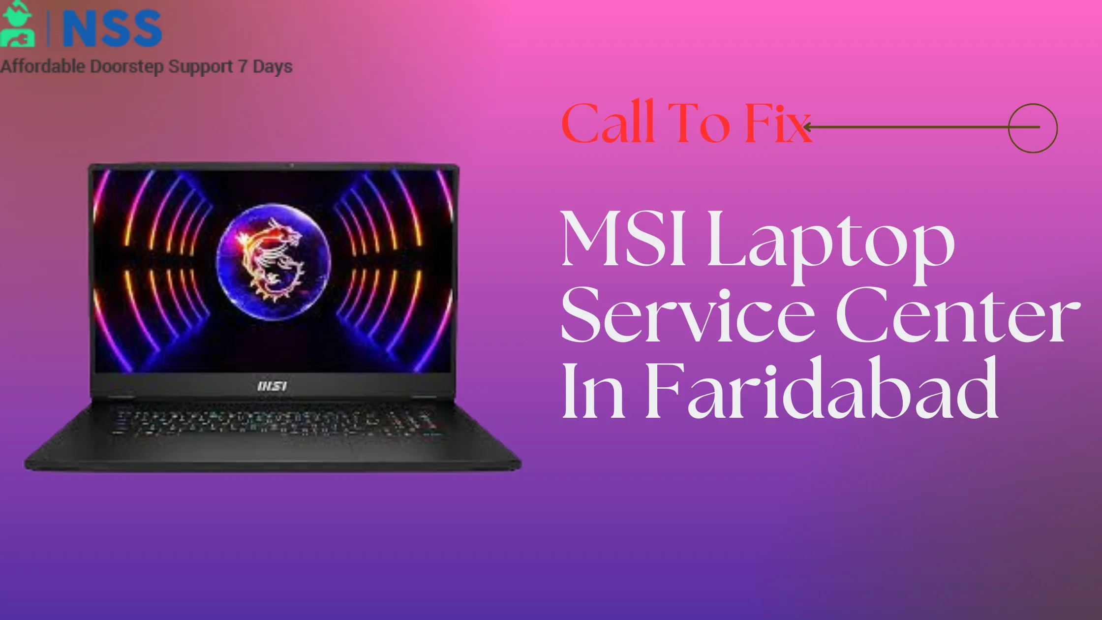 MSI Laptop Service Center In Faridabad