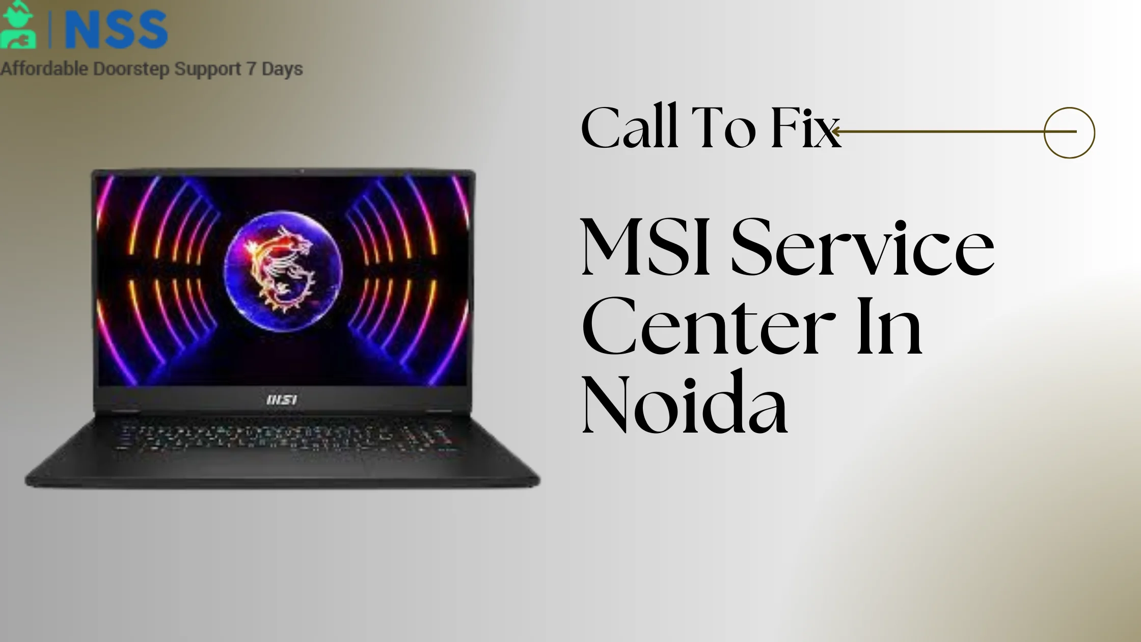 MSI Laptop Service Center In Noida