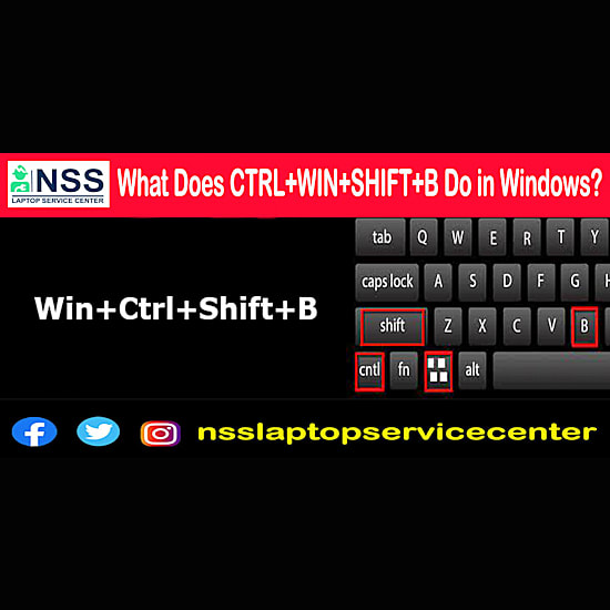What Does CTRL+WIN+SHIFT+B Do in Windows?