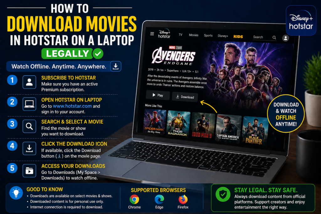 How To Download Movies In Hotstar On A Laptop